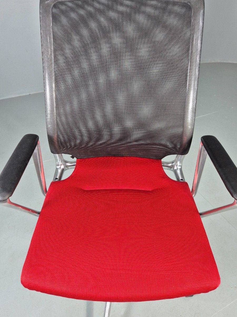 Vintage Vitra Media Office Chair Red And Black Eb12256 photo vintage