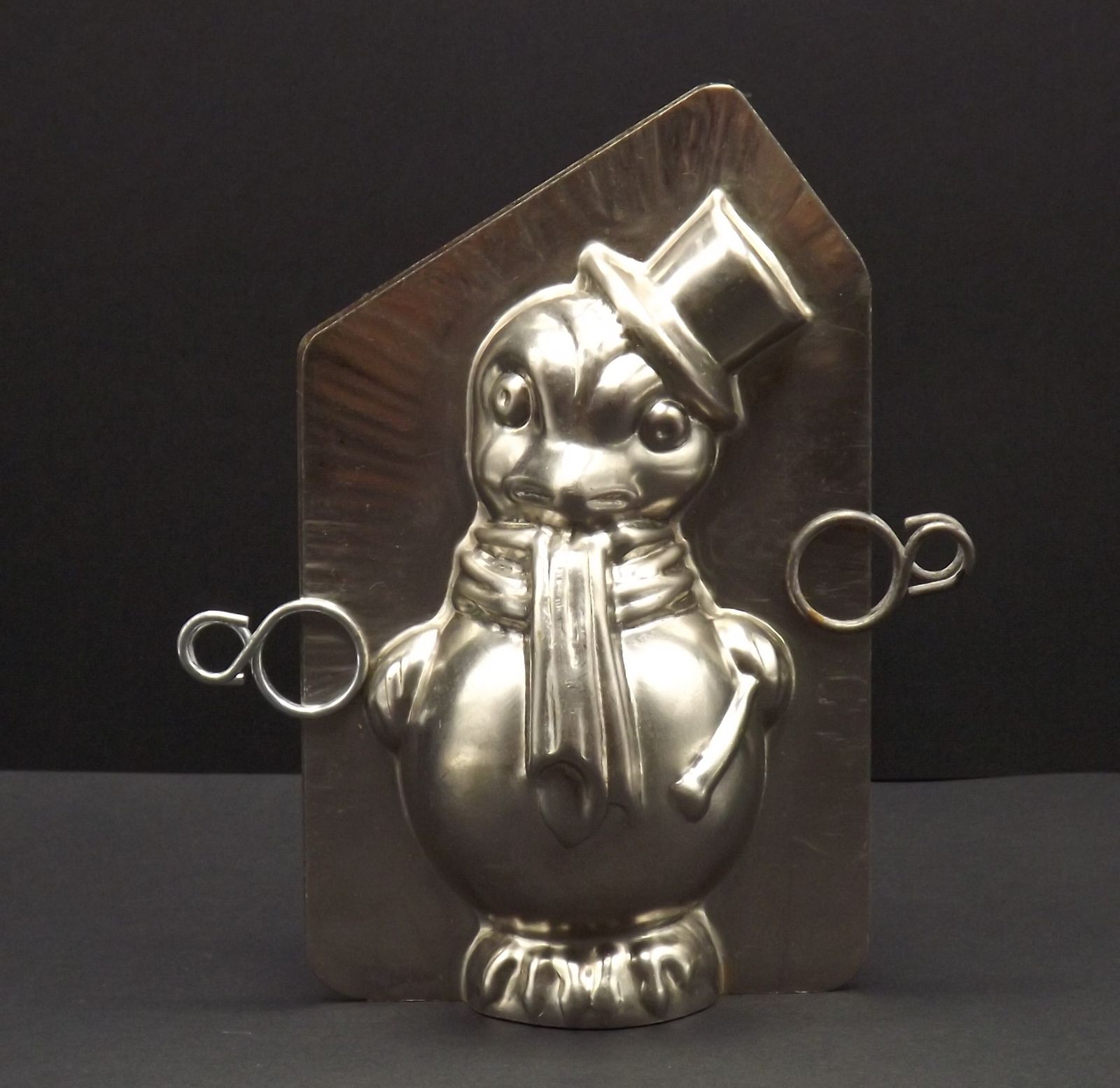 140.0 Rare Vintage Matfer France Chocolate Mould – Dapper Bird With Cane & Top Hat photo