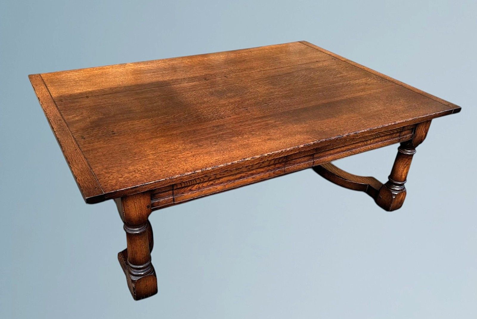 Large Oak Two Drawer Coffee Table photo buy