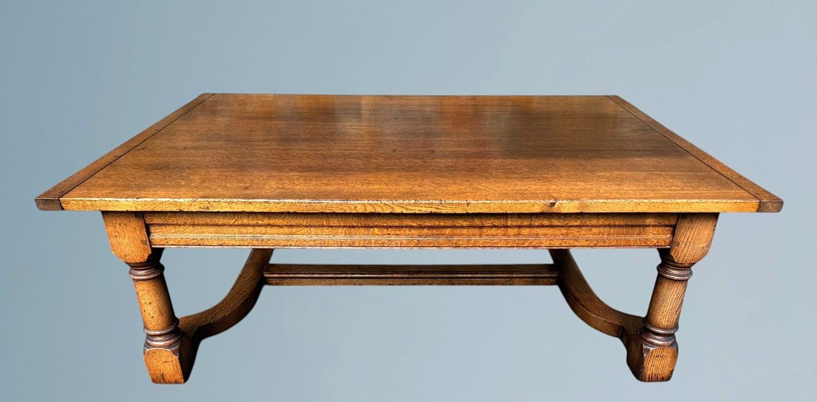 photo furniture Large Oak Two Drawer Coffee Table