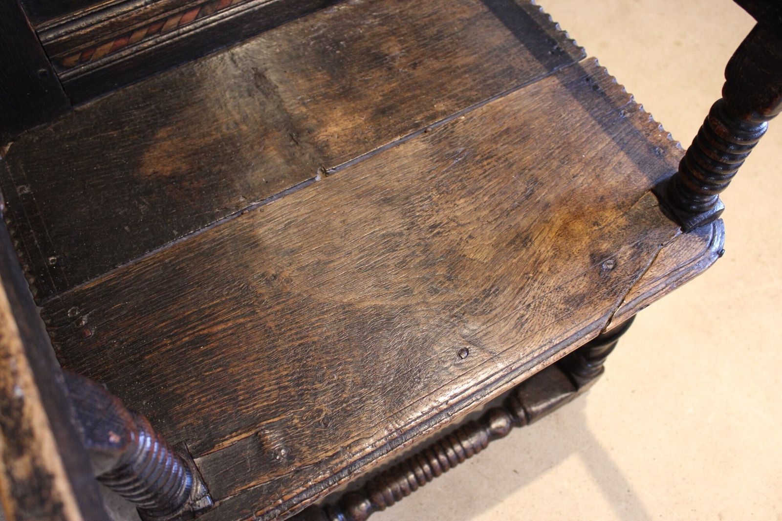 A Rare Pair Of 17th Century Yorkshire Oak Wainscot Chairs C1680 photo vinterior