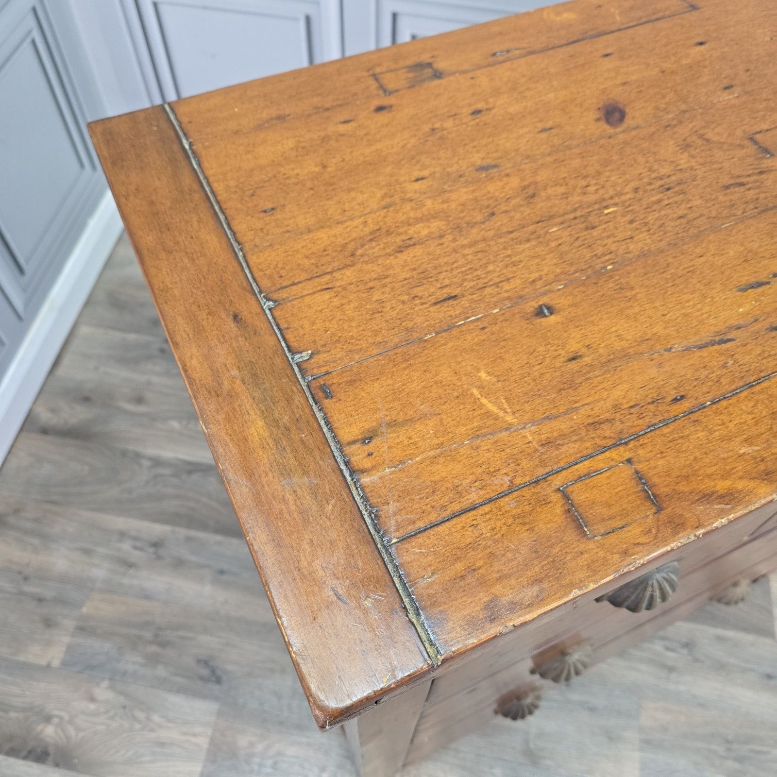 Rustic Chest Of Drawers Solid Wooden Irish Coast Reclaimed Pine Tallboy photo Furniture