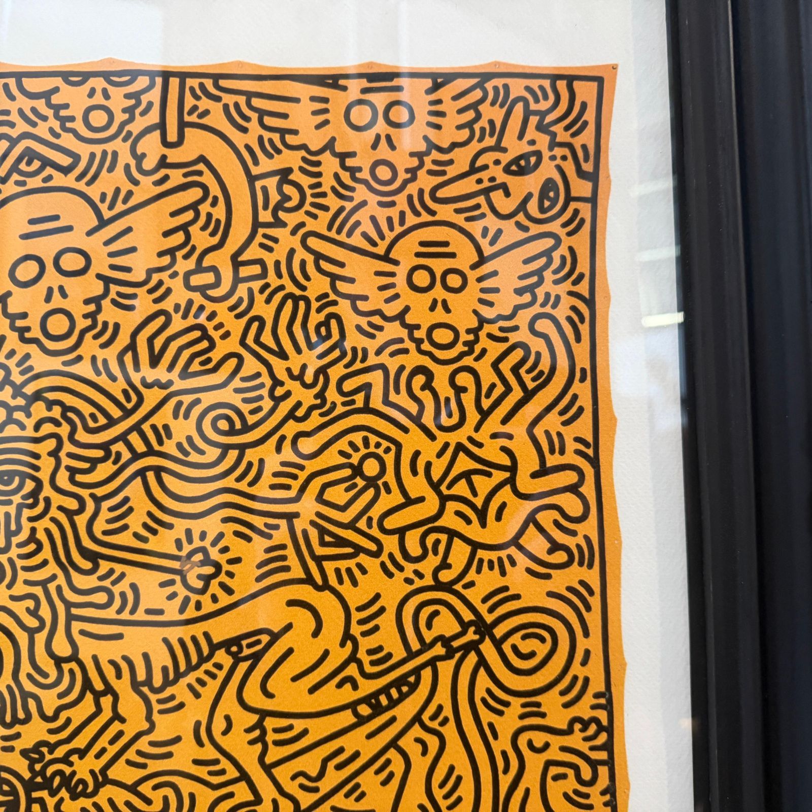 21st Century Keith Haring Pop Art Framed 63/150 Untitled Lithography photo for sale