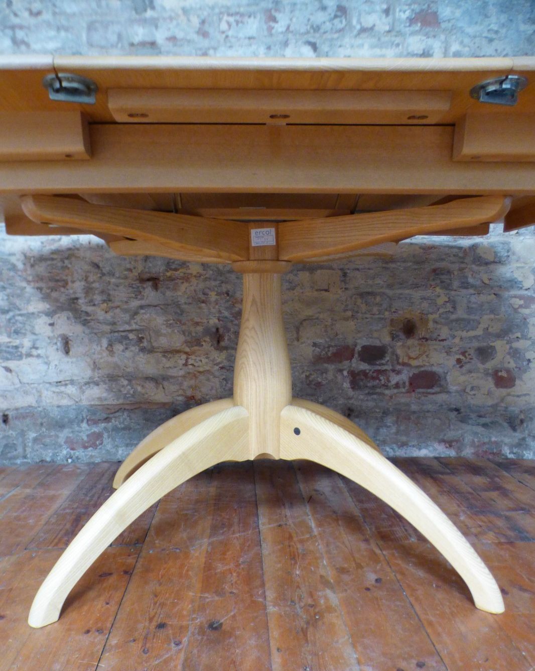 Modern Ercol Model 1192 Extendable Pedestal Windsor Dining Table Uk Deliver Vgc photo buy