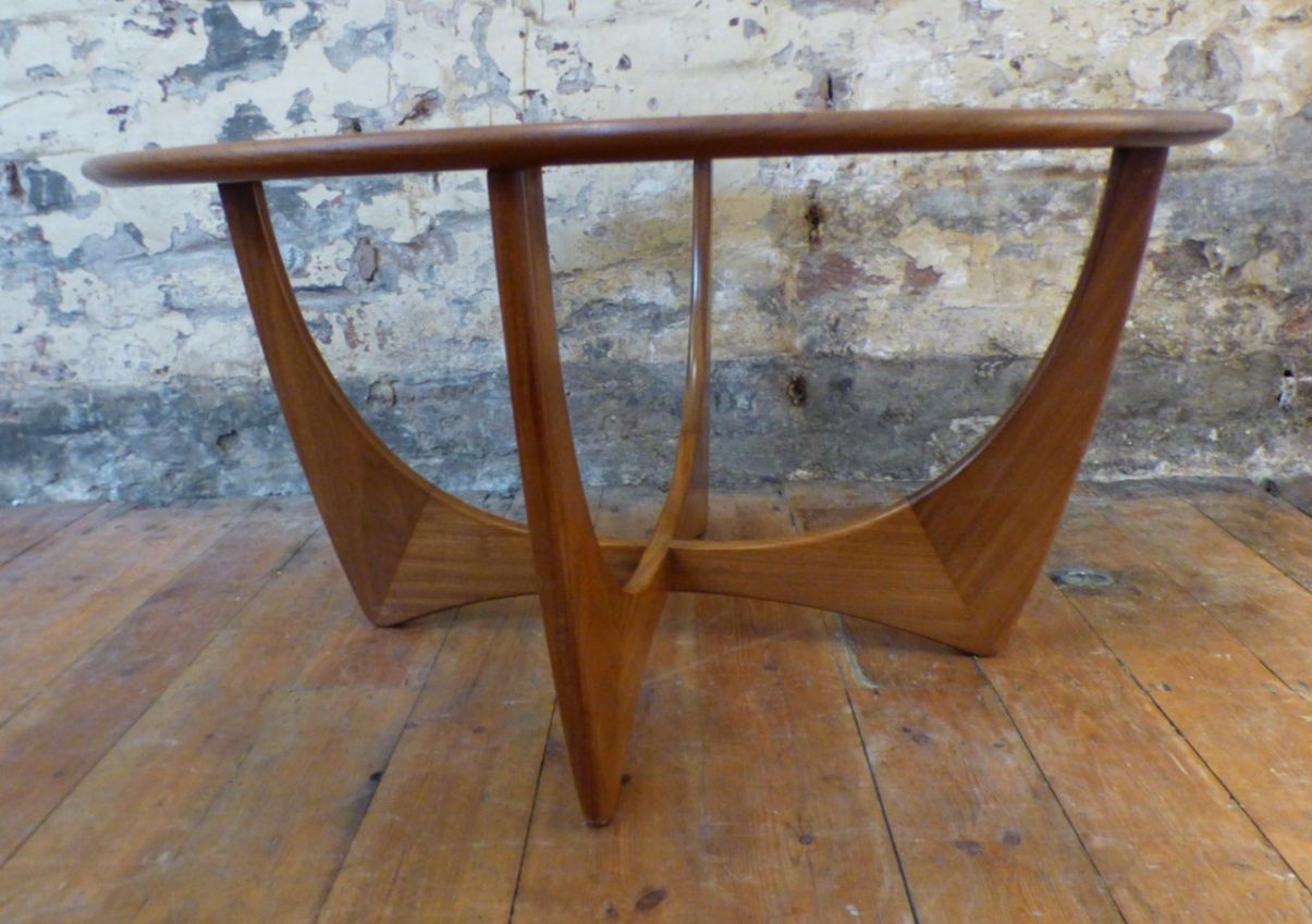 Vintage G Plan Teak Glass Coffee Table Mid Century Astro Style Retro Uk Delivery photo Furniture