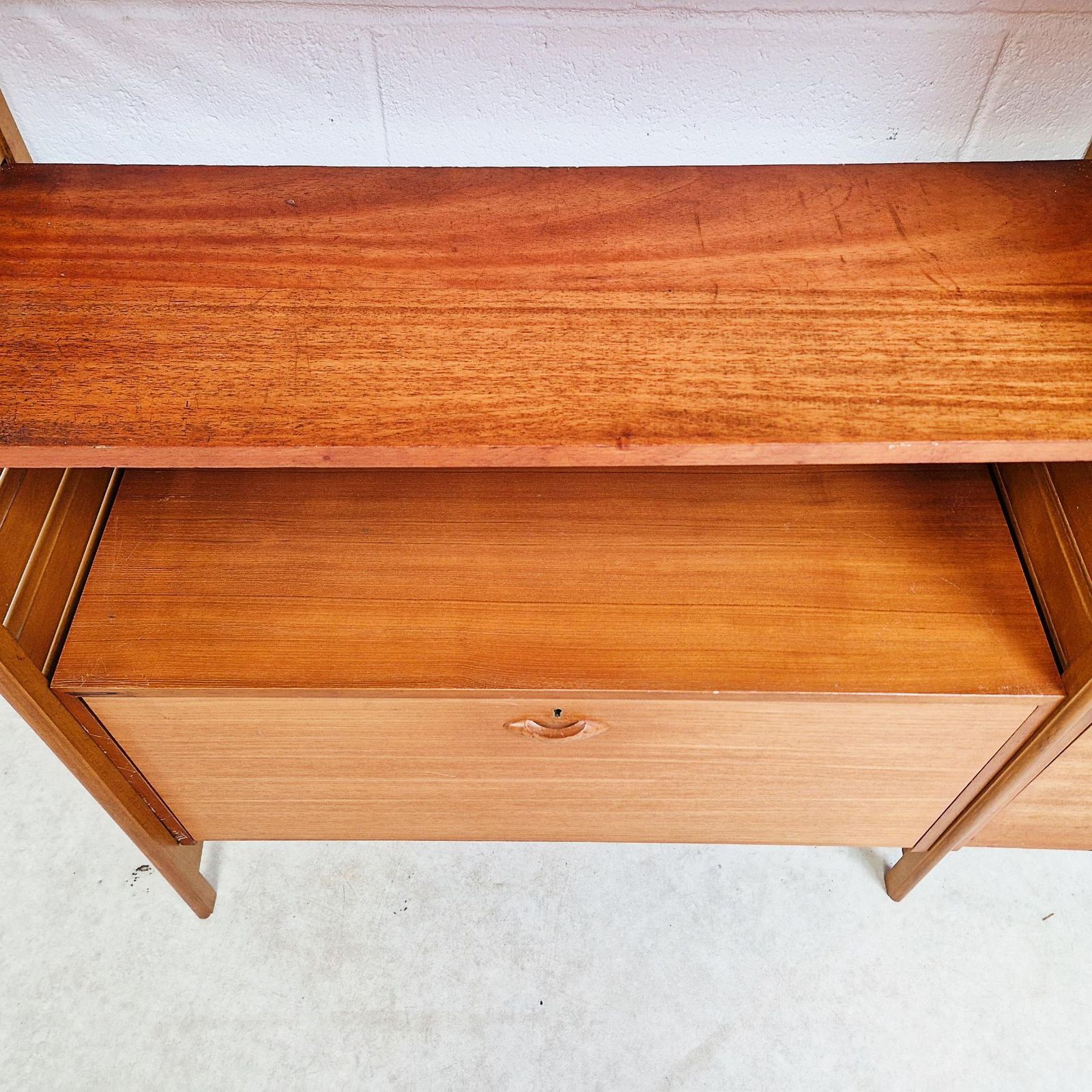 Staples Ladderax Vintage Mid Century 1960s Danish Design 2 Bay Cabinet Shelf Modular System Pg215 photo vinterior