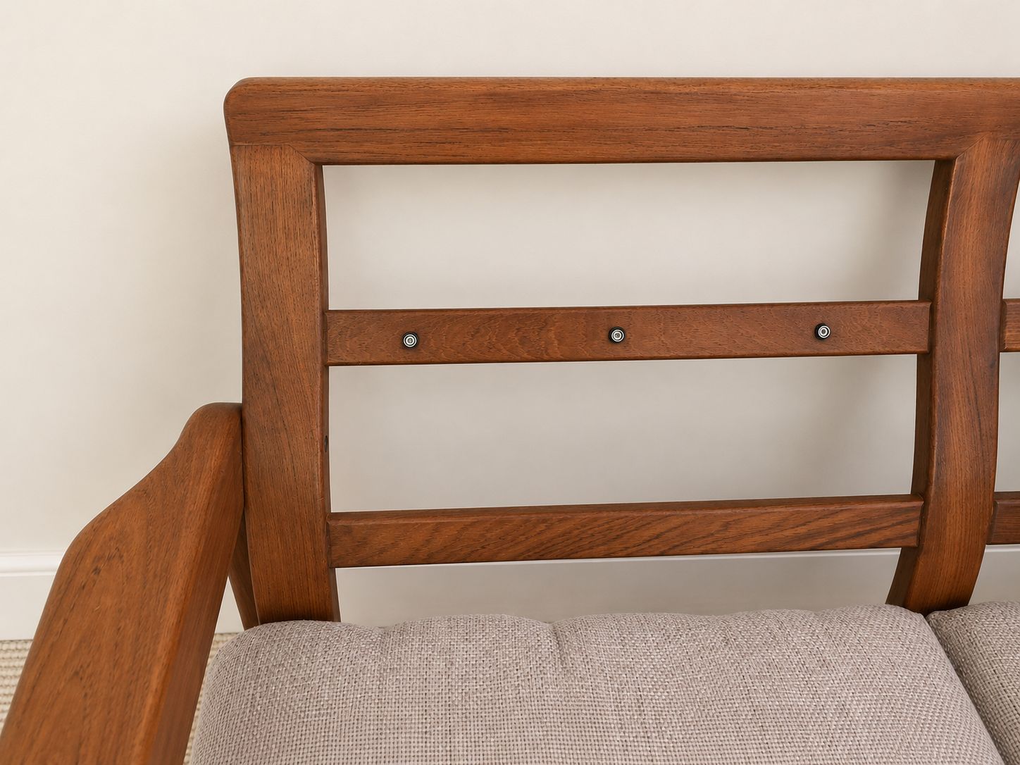 Danish Teak Three Seater Sofa By Emc Møbler photo furniture