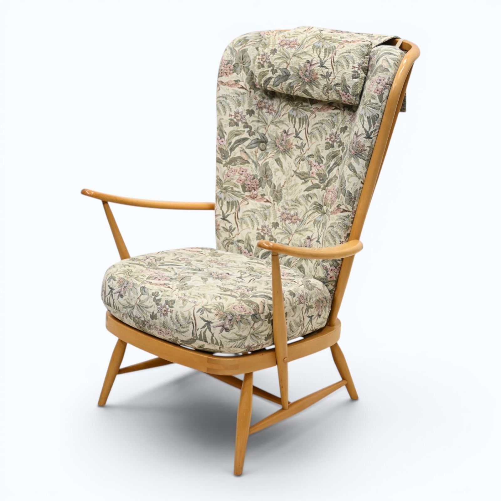 Ercol Evergreen Easy Chair Armchair Light Finish Model 478 Free Uk Delivery* photo for sale