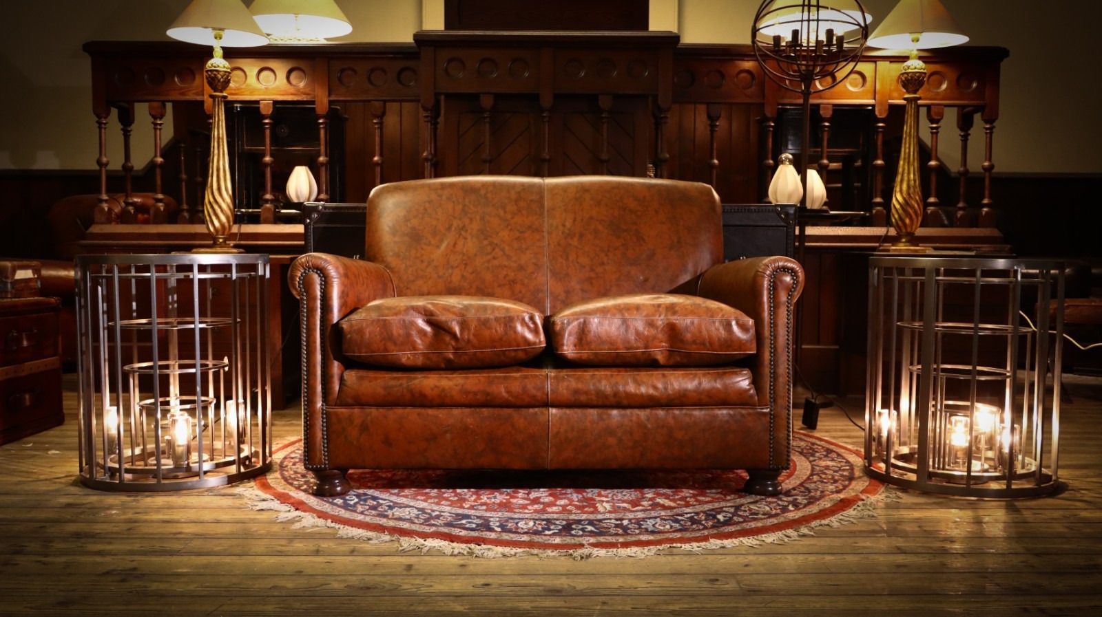Stunning Tetrad Prince Midi 2 Seater Leather Club Small Sofa Brompton Tan 🚚🇬🇧 photo vinterior