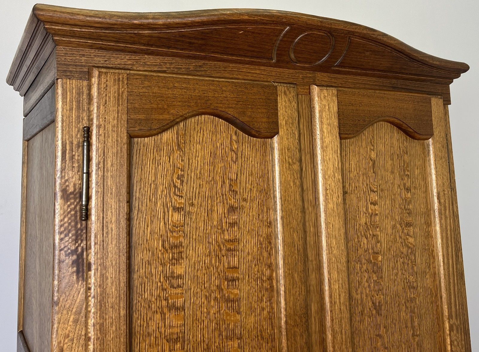 Wardrobe Vintage French Style Oak Two Door Carved Armoire Cabinet Lot 6128 photo Furniture