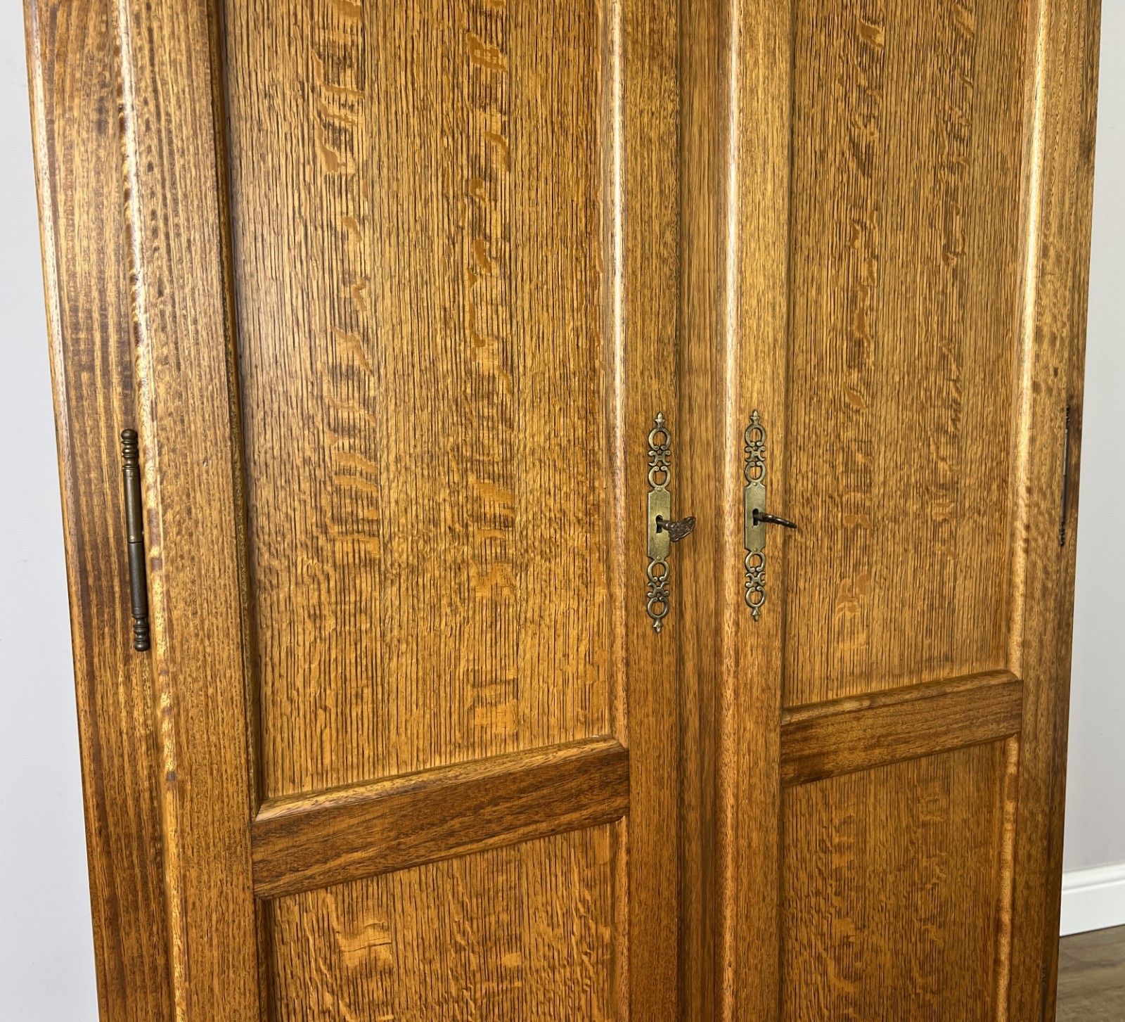Wardrobe Vintage French Style Oak Two Door Carved Armoire Cabinet Lot 6128 photo buy