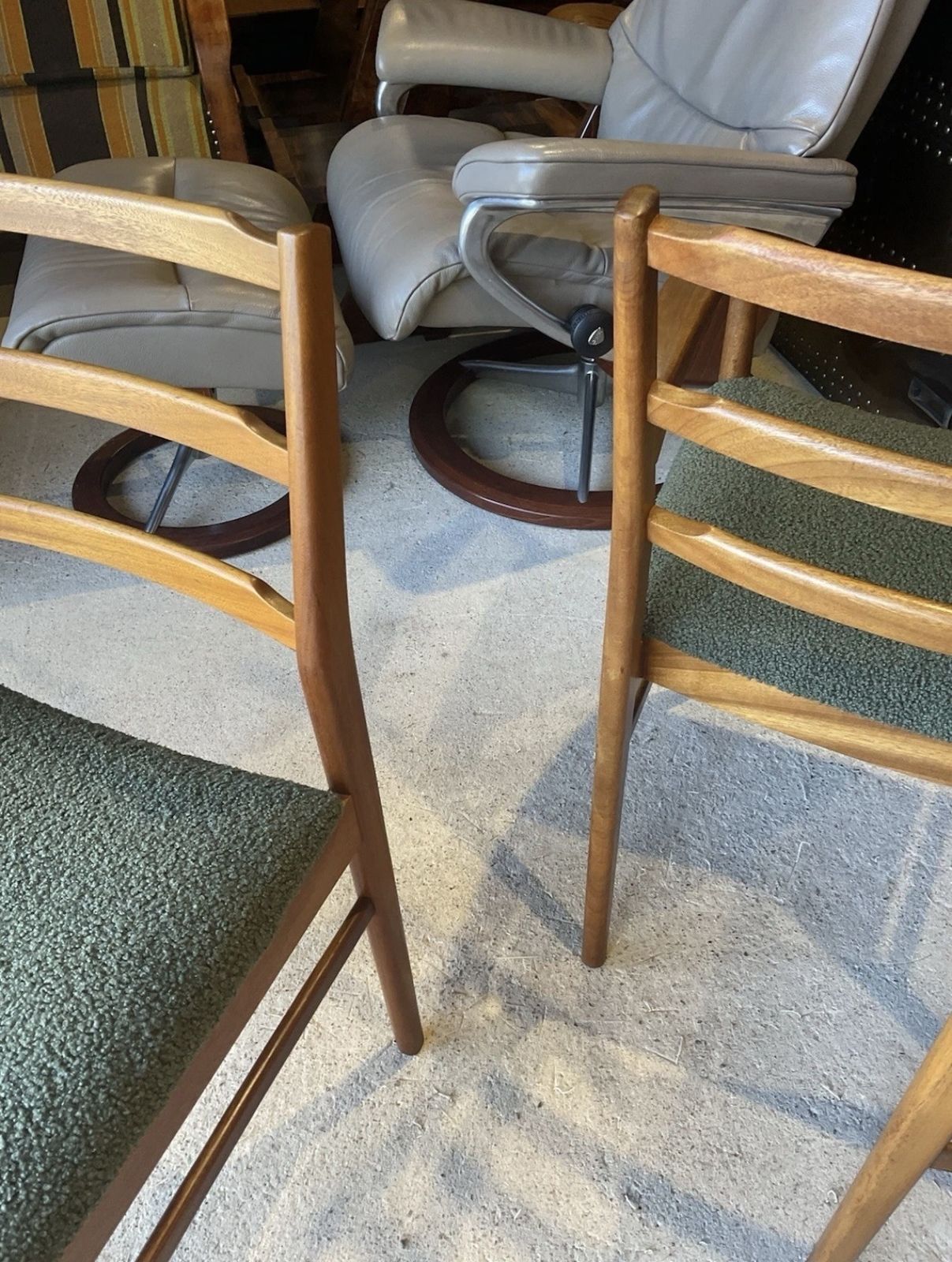 Set Of 6 Dining Chairs By McIntosh Mid Century Vintage Danish Style photo vinterior