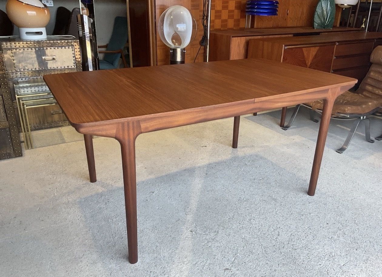 Mid Century T3 Teak Macintosh Double Extending Dining Table 1970s photo 1185.0