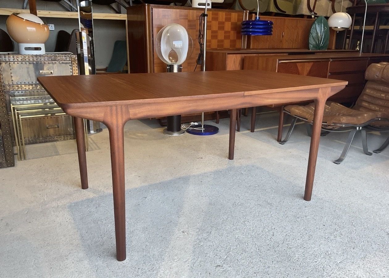 Mid Century T3 Teak Macintosh Double Extending Dining Table 1970s