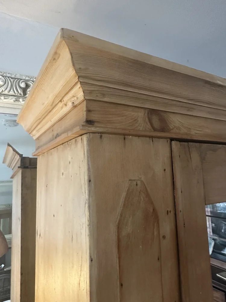 Old Pine Cupboard With Shelves Wardrobe photo vinterior