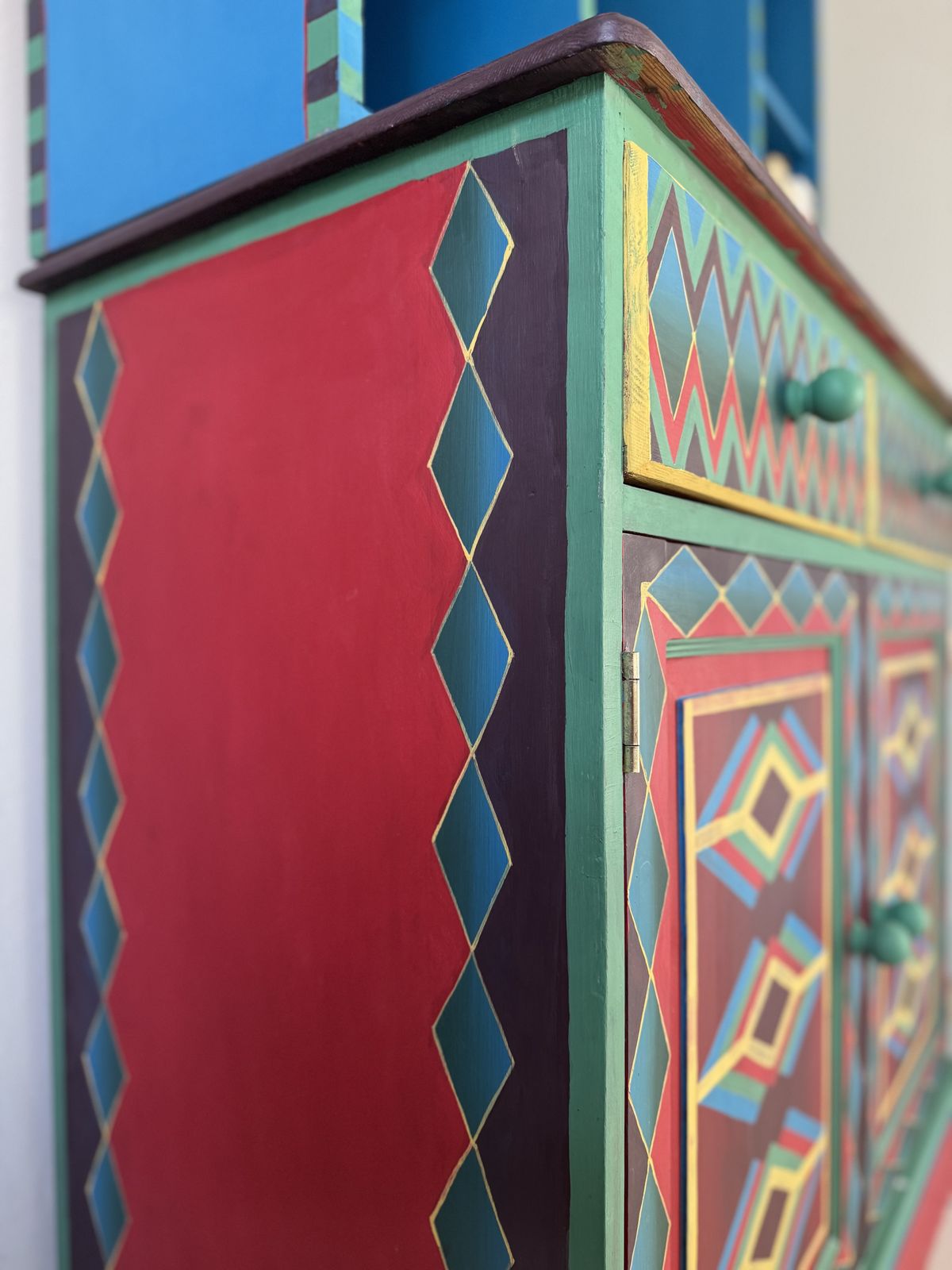 Hand Painted Welsh Dresser photo vintage