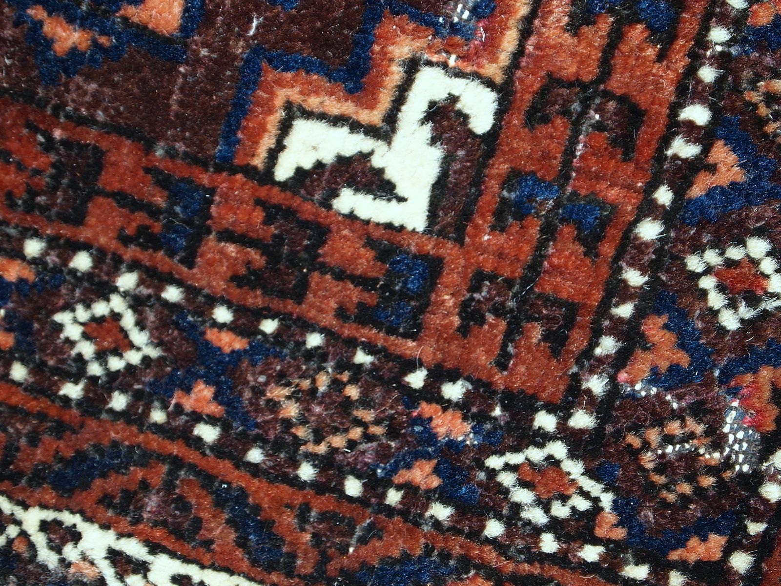 Sac à sel afghan Baluch d'époque, laine, 1,4' x 1,5', années 1900 photo Textiles