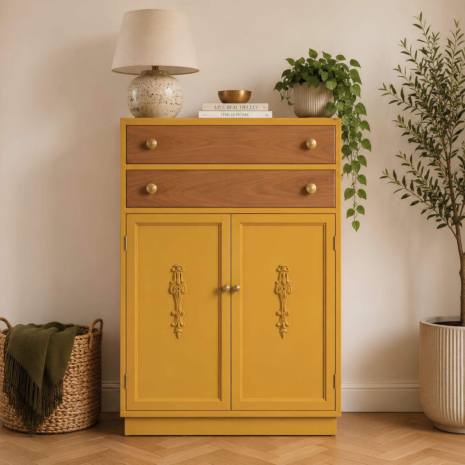 Vintage Utility Cabinet, 1940s photo vinterior