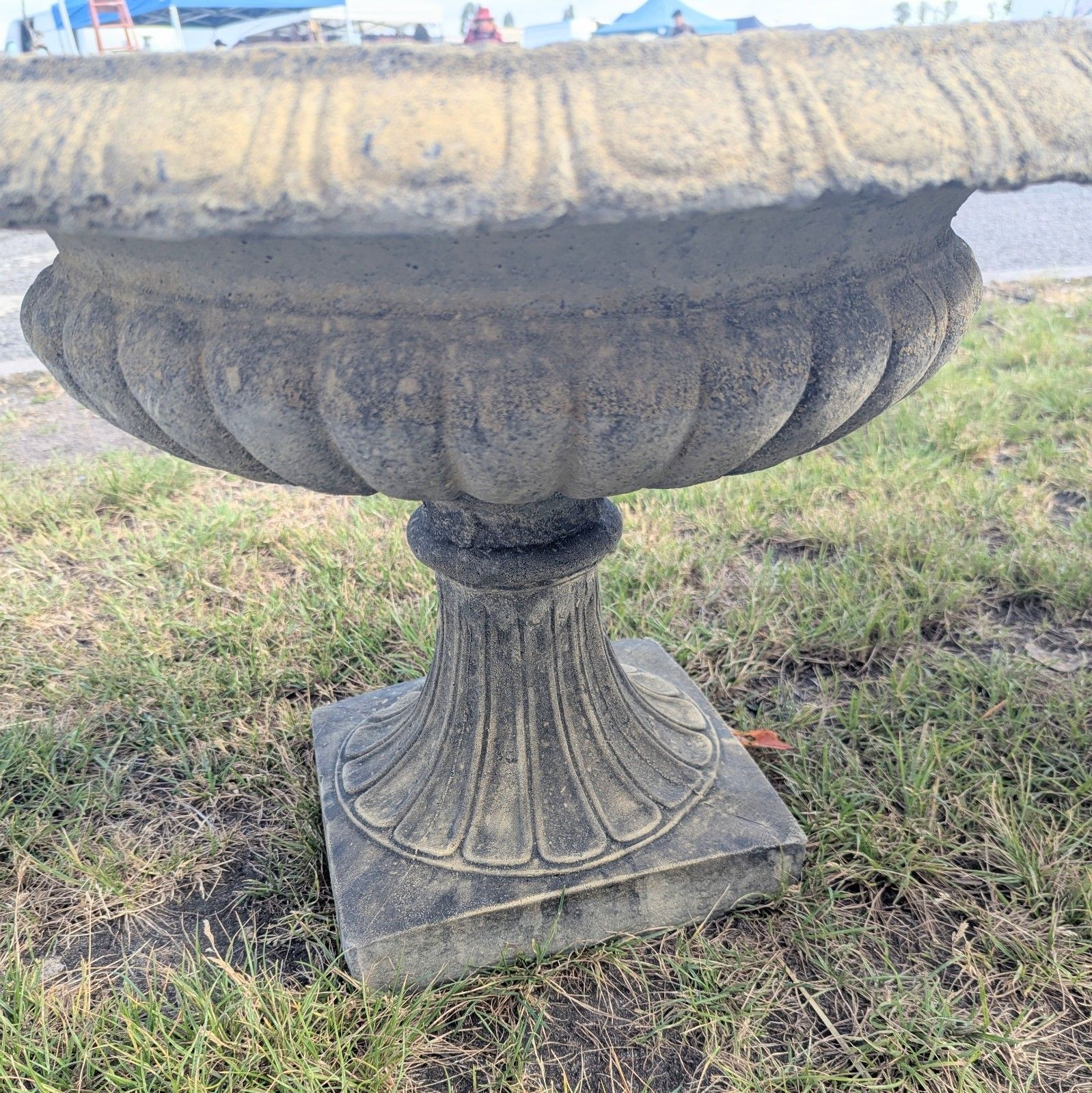 Woodbury Style Garden Urn Planters English Stone Delivery Available 0342. photo vintage