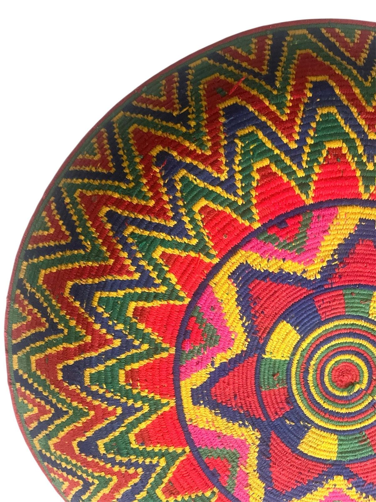 Vintage Xl Berber Basket Platter Amazigh Decorative ‘Khobz’ Bread Ware photo 280.0