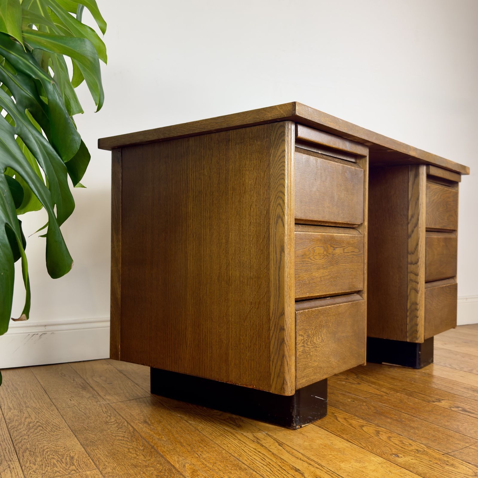 Mid Century Oak Desk, 1960s photo for sale