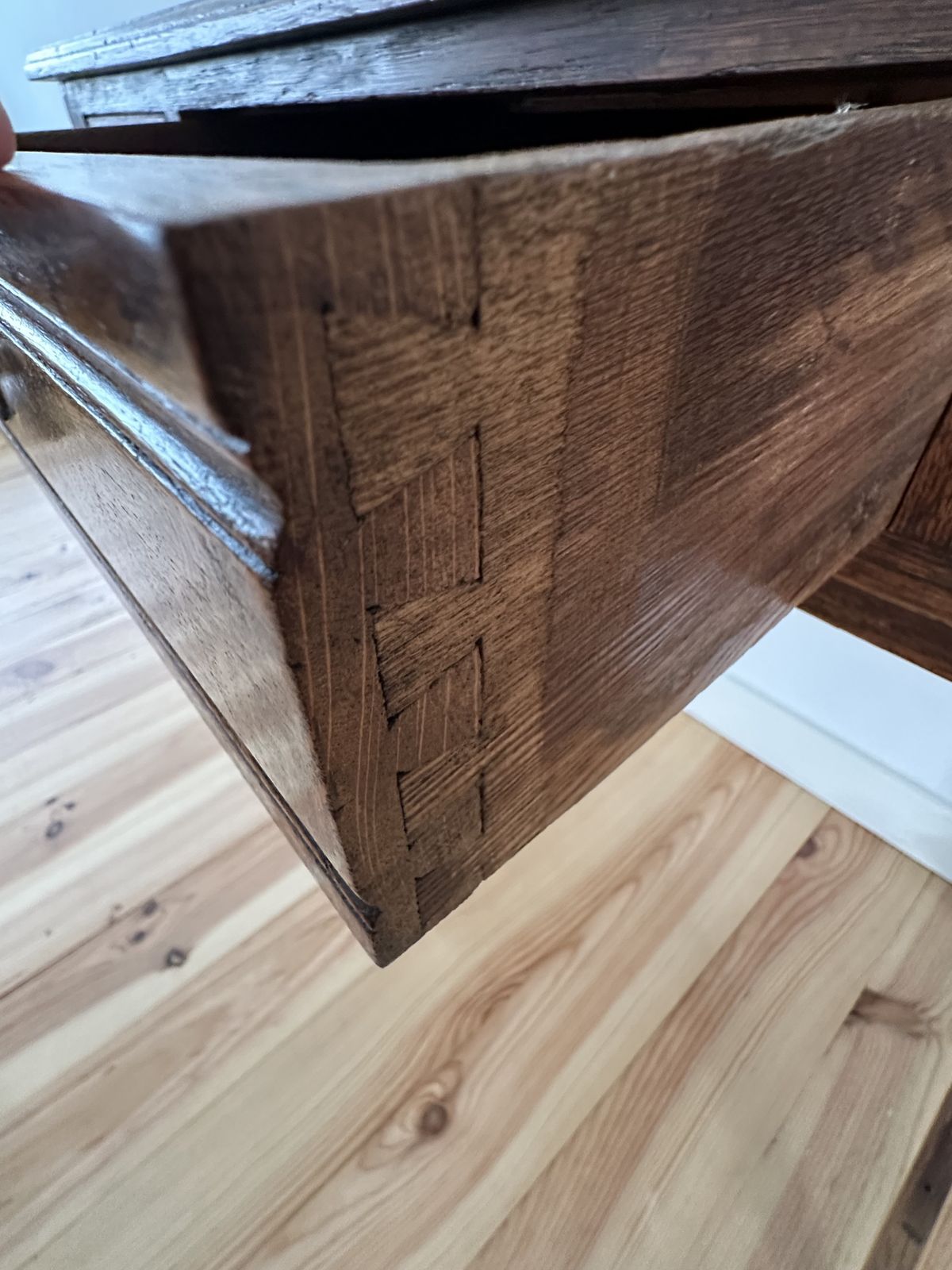 photo buy Antique Oak Side Hall Table