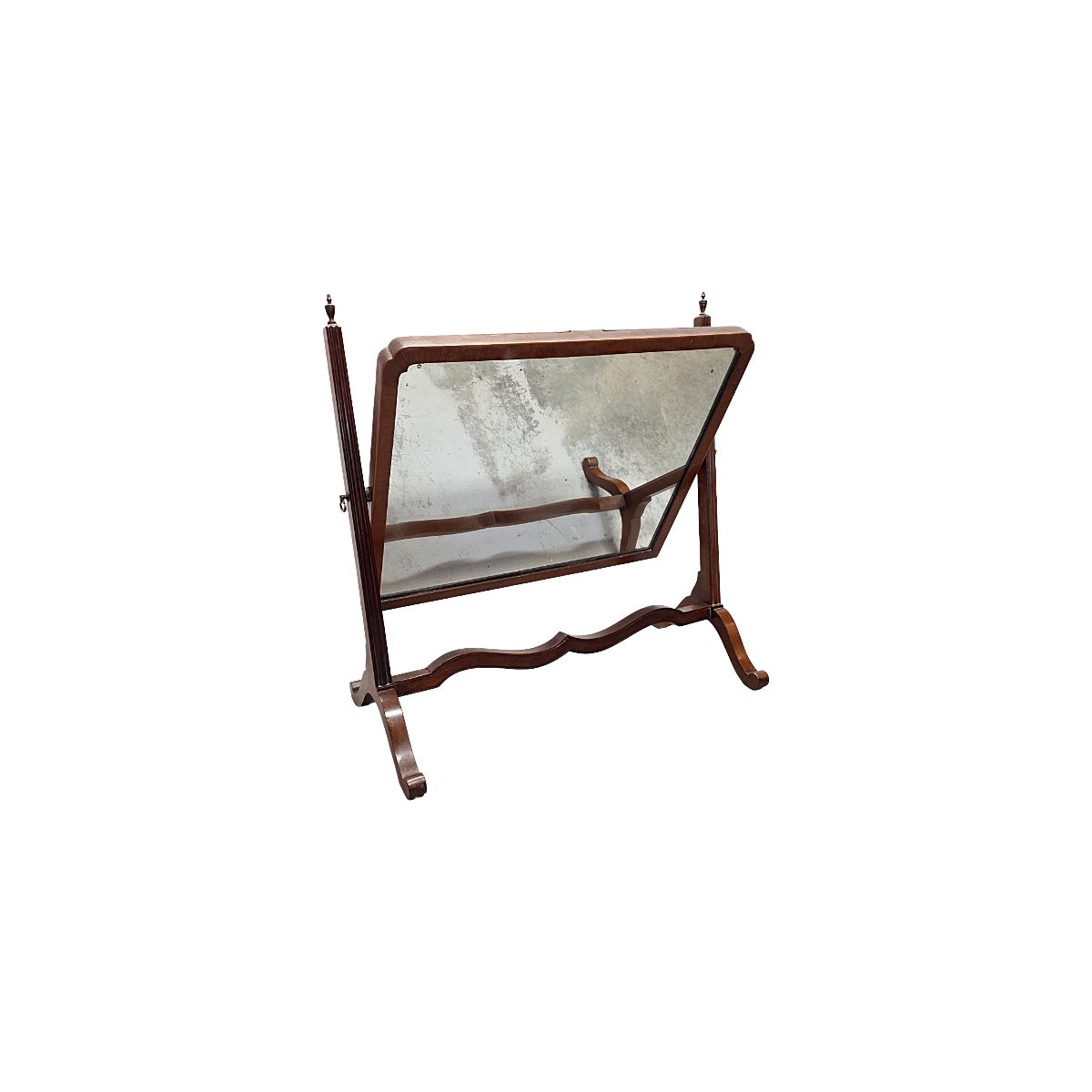 Miroir de table édouardien en acajou, début du XXe siècle photo Décoration