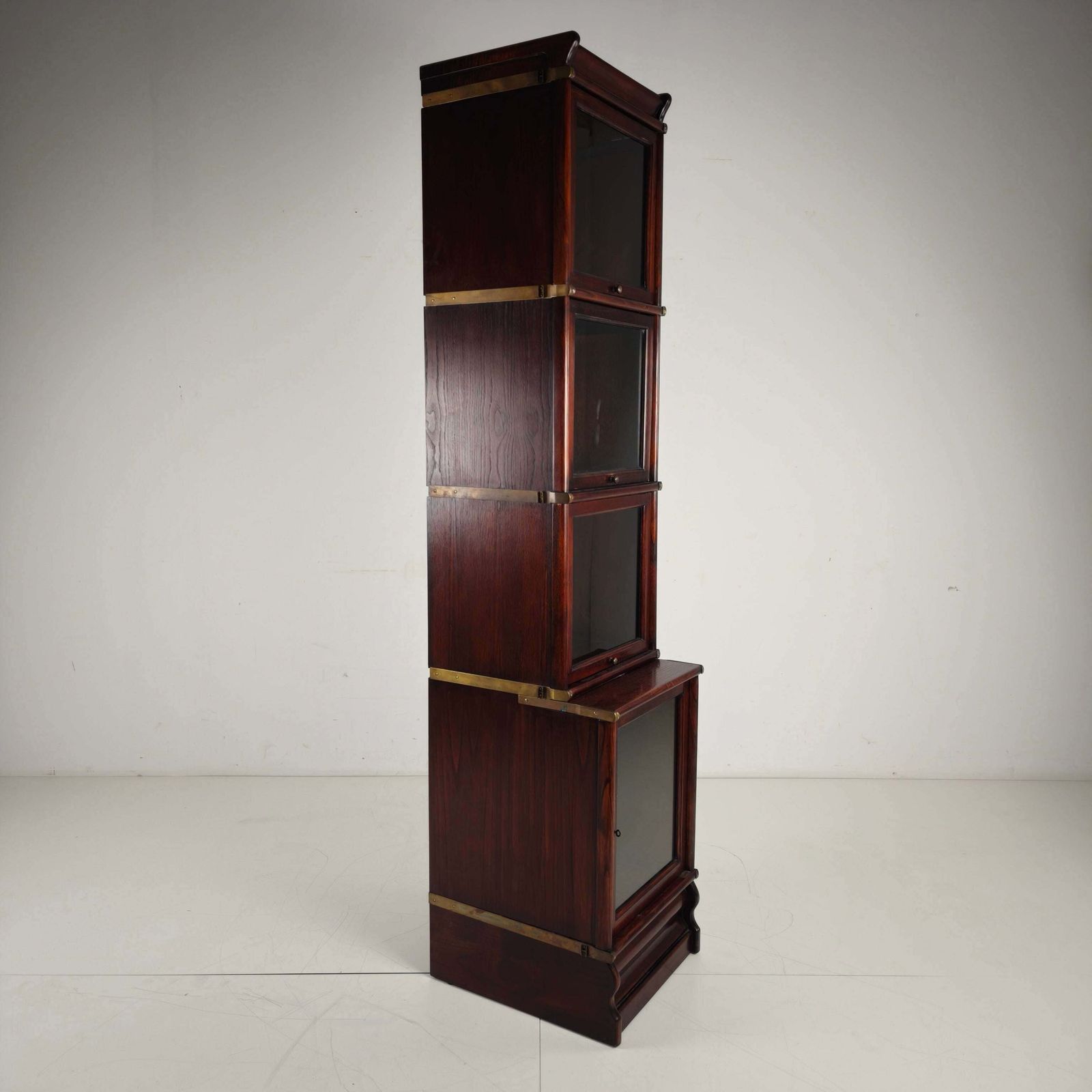 Late 20th Century Hardwood Barrister Bookcase photo furniture