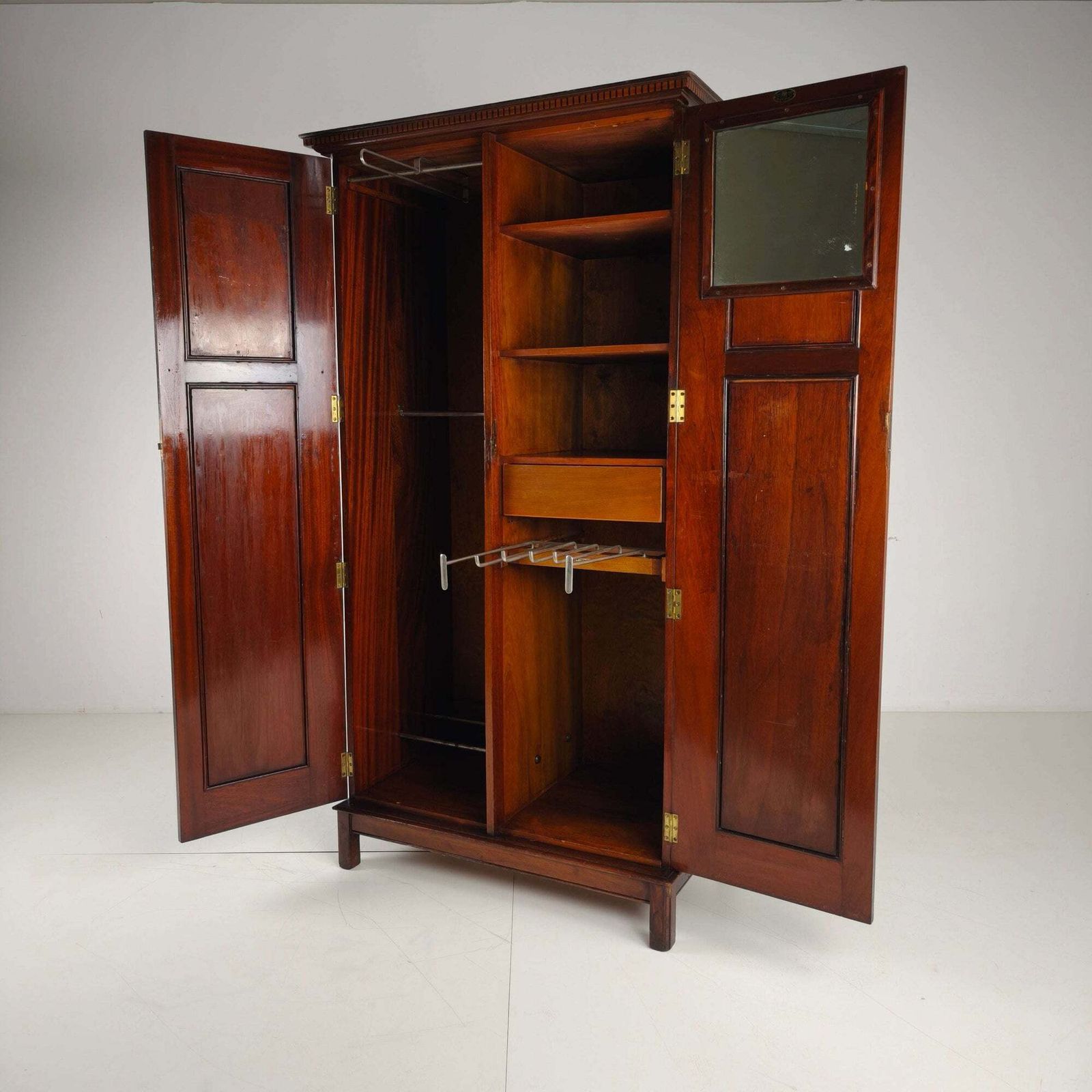 Early 20th Century Maple & Co. Gentleman’s Wardrobe