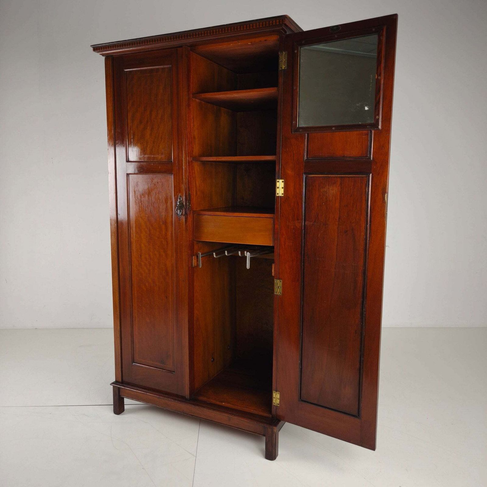 Early 20th Century Maple & Co. Gentleman’s Wardrobe photo vintage