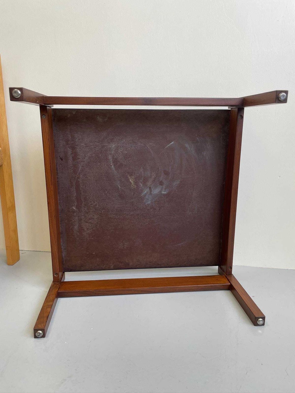photo for sale Low Coffee Table Designed By Guy Rogers Black Formica Top And Chunky Modernist Frame