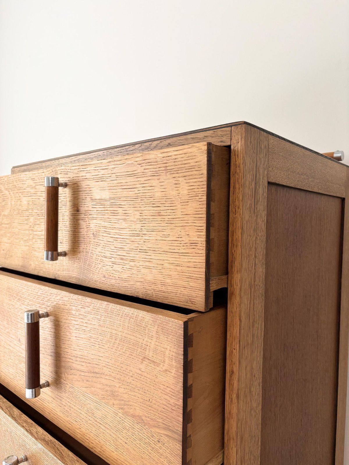 Art Deco Chest Of Drawers Dresser With Chrome Details photo 2550.0