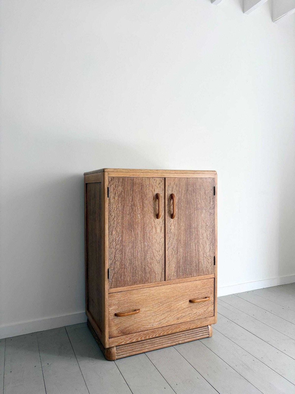 1930s Limed Oak Tallboy Cabinet With Drawers photo furniture