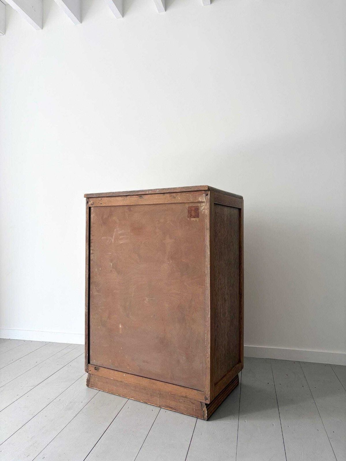 photo for sale 1930s Limed Oak Tallboy Cabinet With Drawers