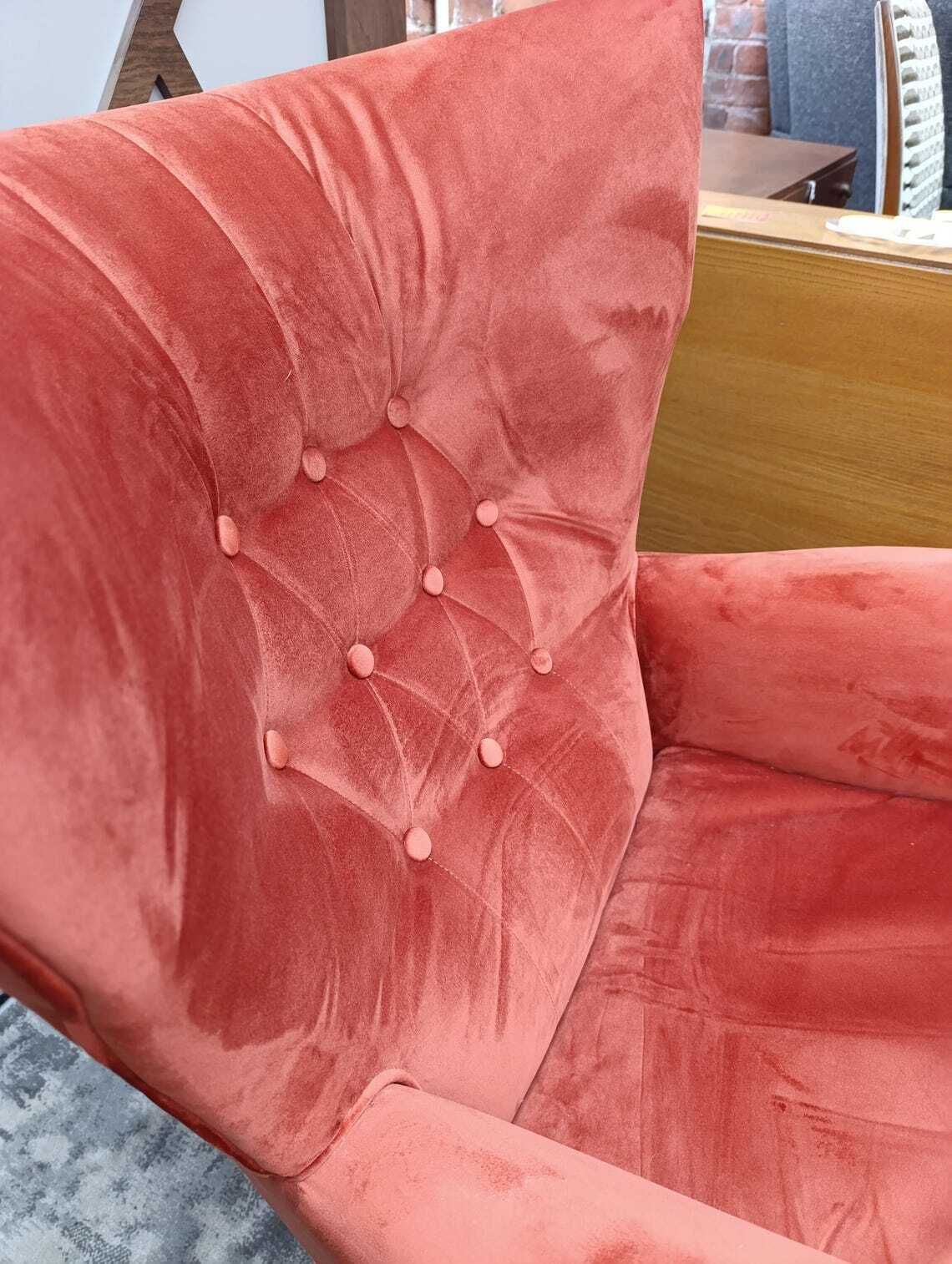 photo vinterior Rare 1960s G Plan Blofeld Swivel And Tilt Three Piece Suite  Fully Restored In Burnt Orange Velvet