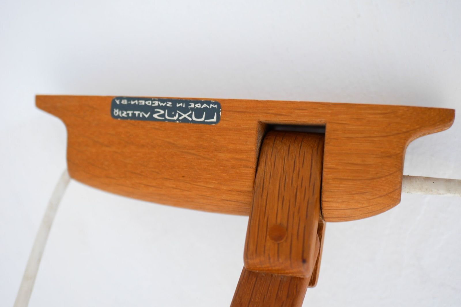 photo furniture Mid Century Swedish Wall Lamp In Teak By Uno And östen Kristiansson For Luxus, 1960s