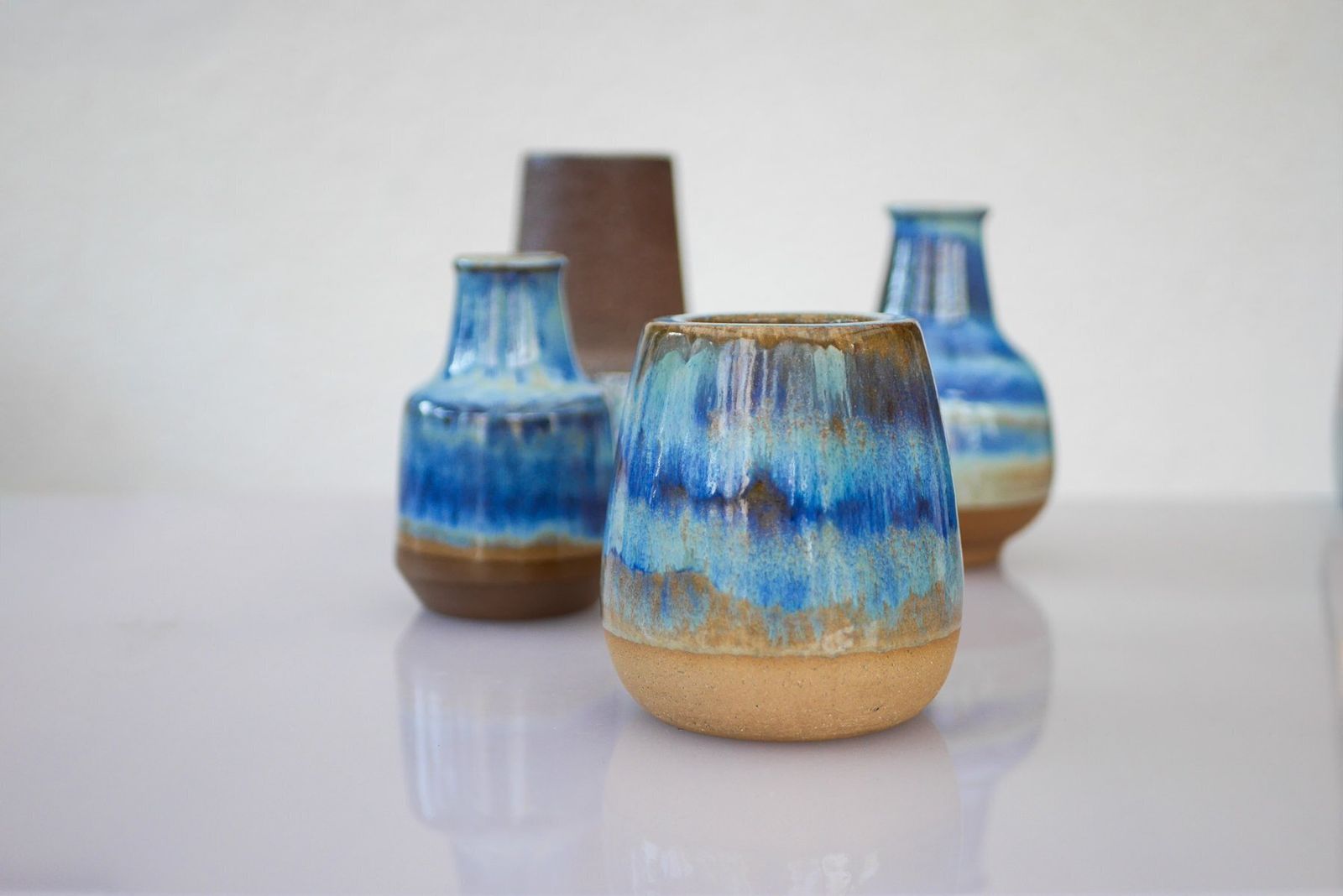 Mid Century Modern Art Pottery Vases By Michael Andersen, 1960s, Set Of 4 photo furniture