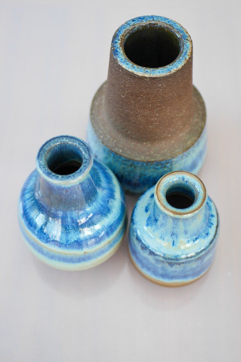 photo vinterior Vases en céramique mid-century modern par Michael Andersen, années 1960, lot de 4