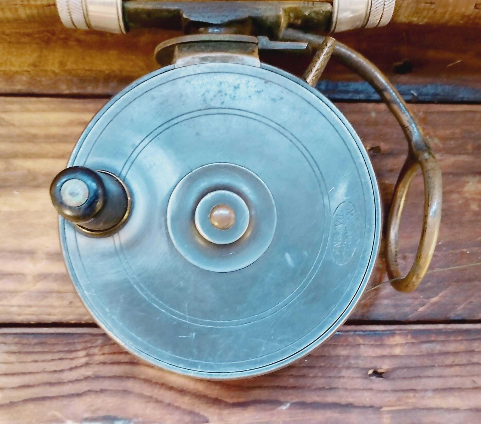 Antique Malloch Patent Side Cast Fishing Reel photo for sale
