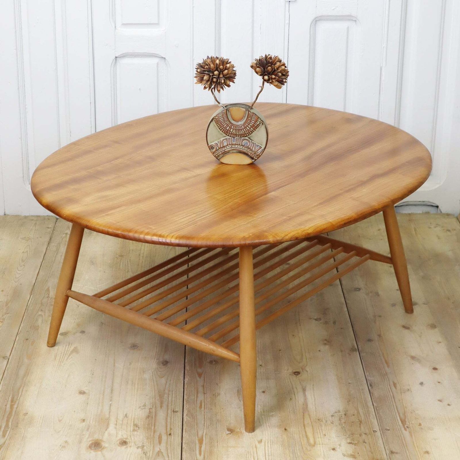 Vintage Ercol Oval Model 454 Coffee Supper Table