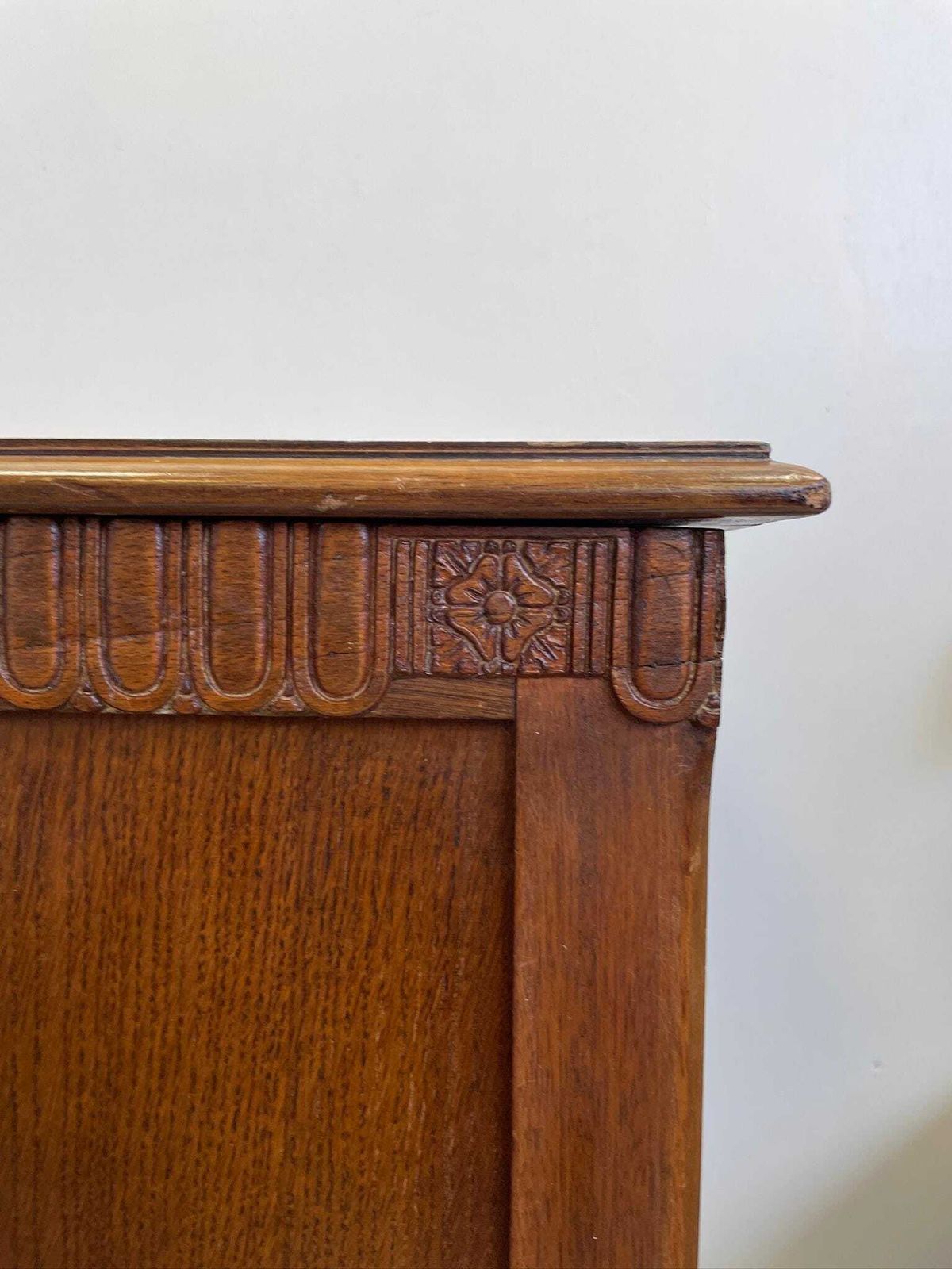 Vintage Wooden Ottoman Or Blanket Box Chest Storage photo Furniture