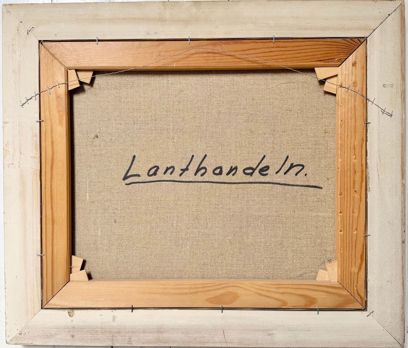 Lanthandeln. Vintage Zweeds olieschilderij, van Helge Strand photo 202.0