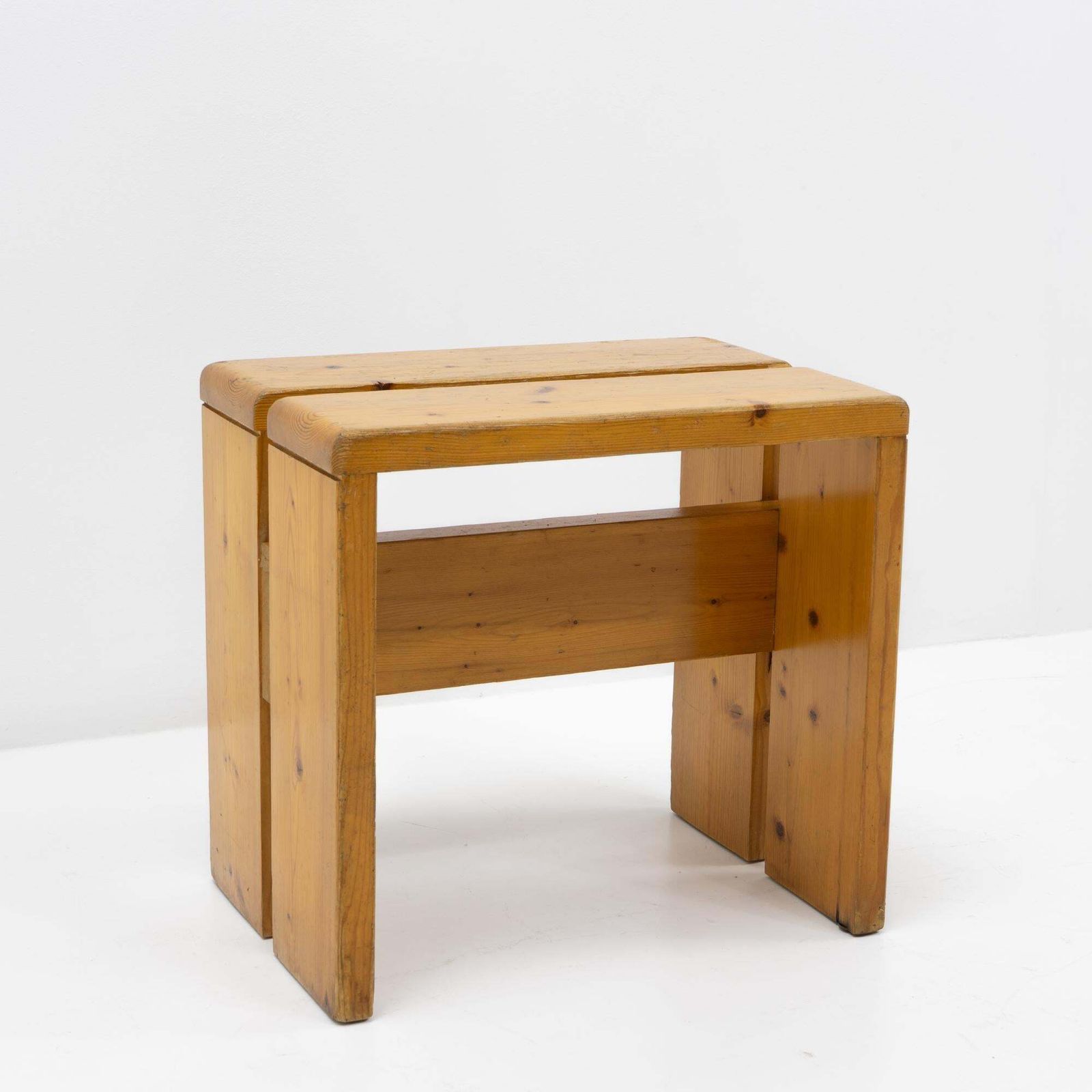 French Design Charlotte Perriand, Pine Stool For Les Arcs, 1950s photo buy
