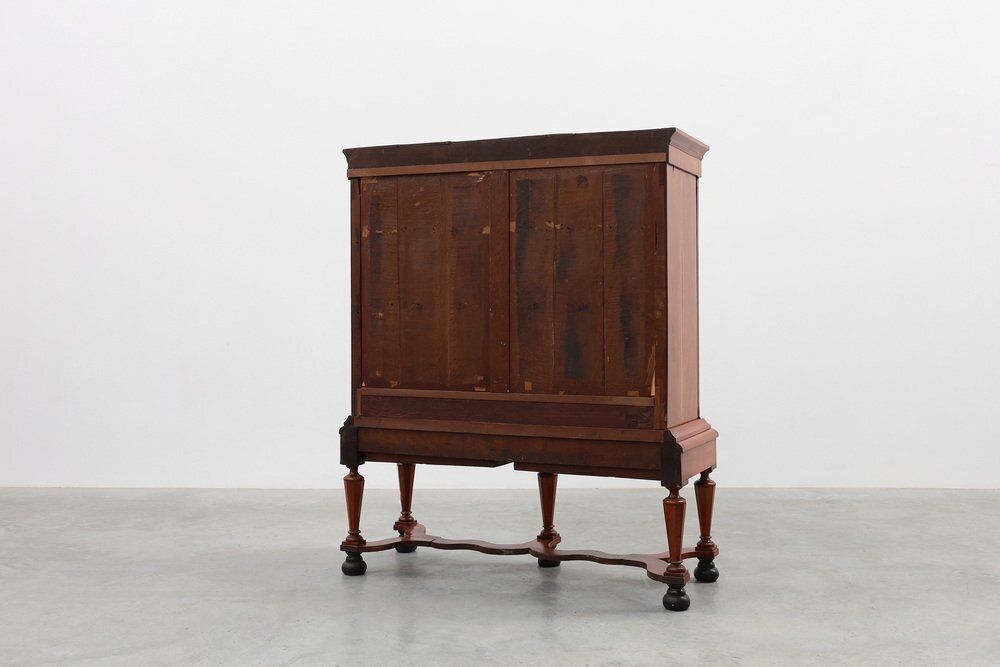 photo for sale Antique William IV Style Walnut Display Cabinet, United Kingdom, 18th Century