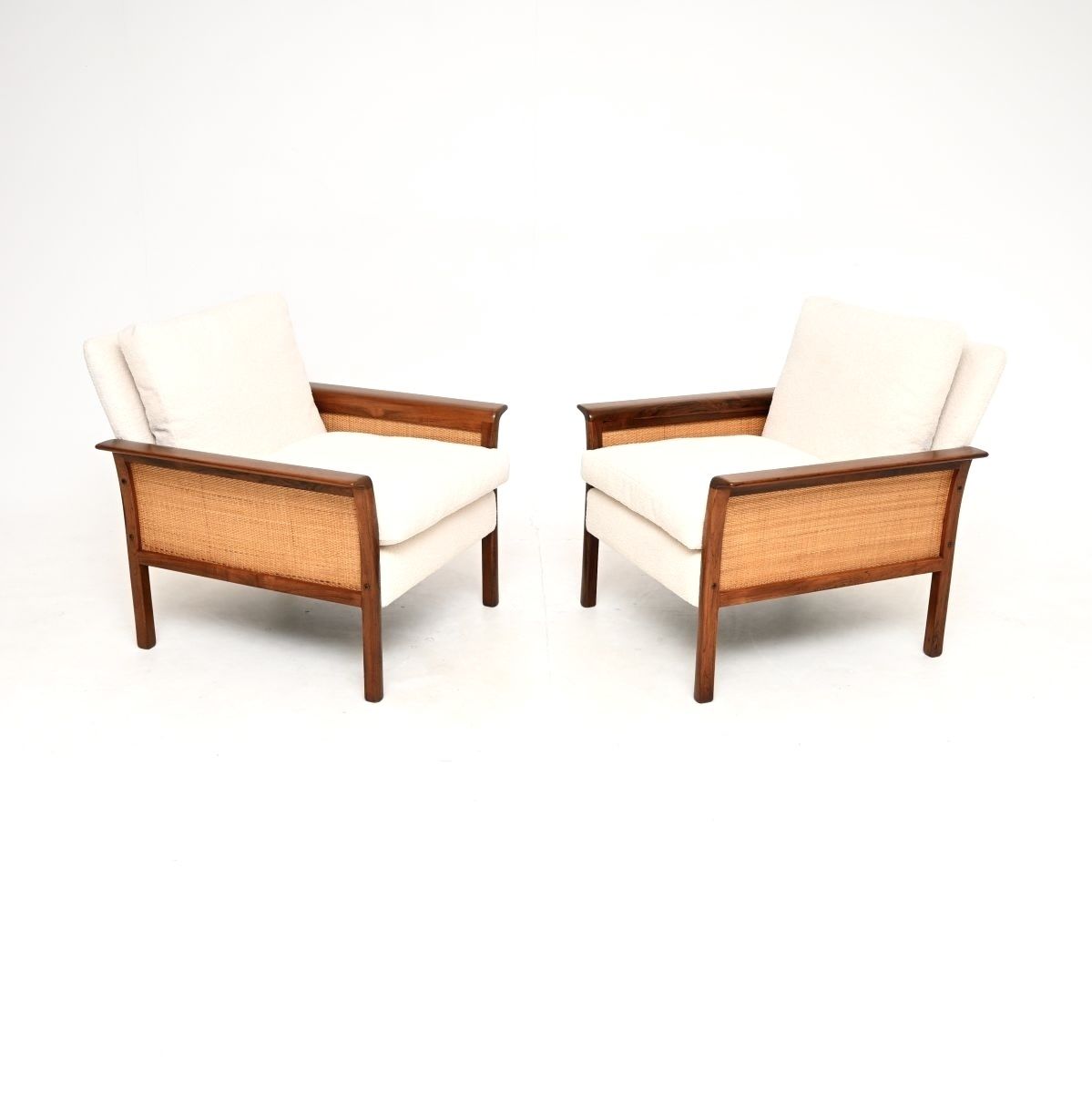 Pair Of Vintage Scandinavian Rosewood Armchairs By Knut Sæter For Vatne Mobler photo Furniture