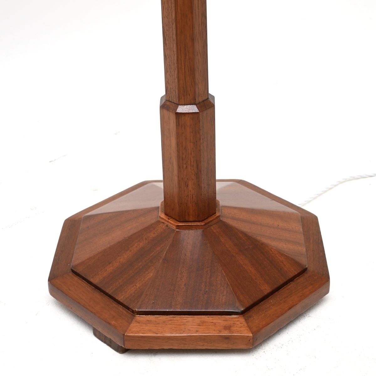 Pair Of Art Deco Walnut Floor Lamps photo Lighting