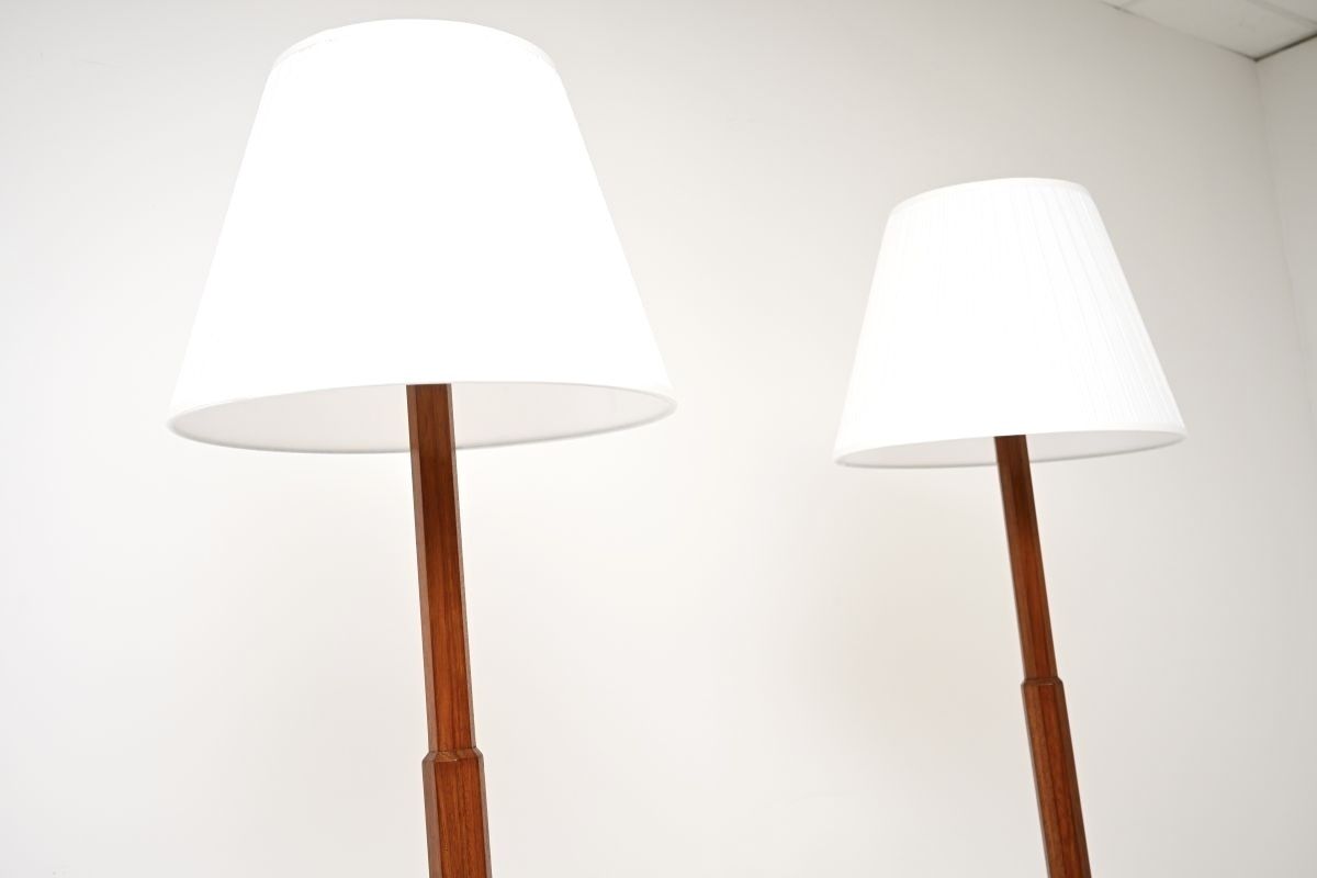Pair Of Art Deco Walnut Floor Lamps photo 1885.0