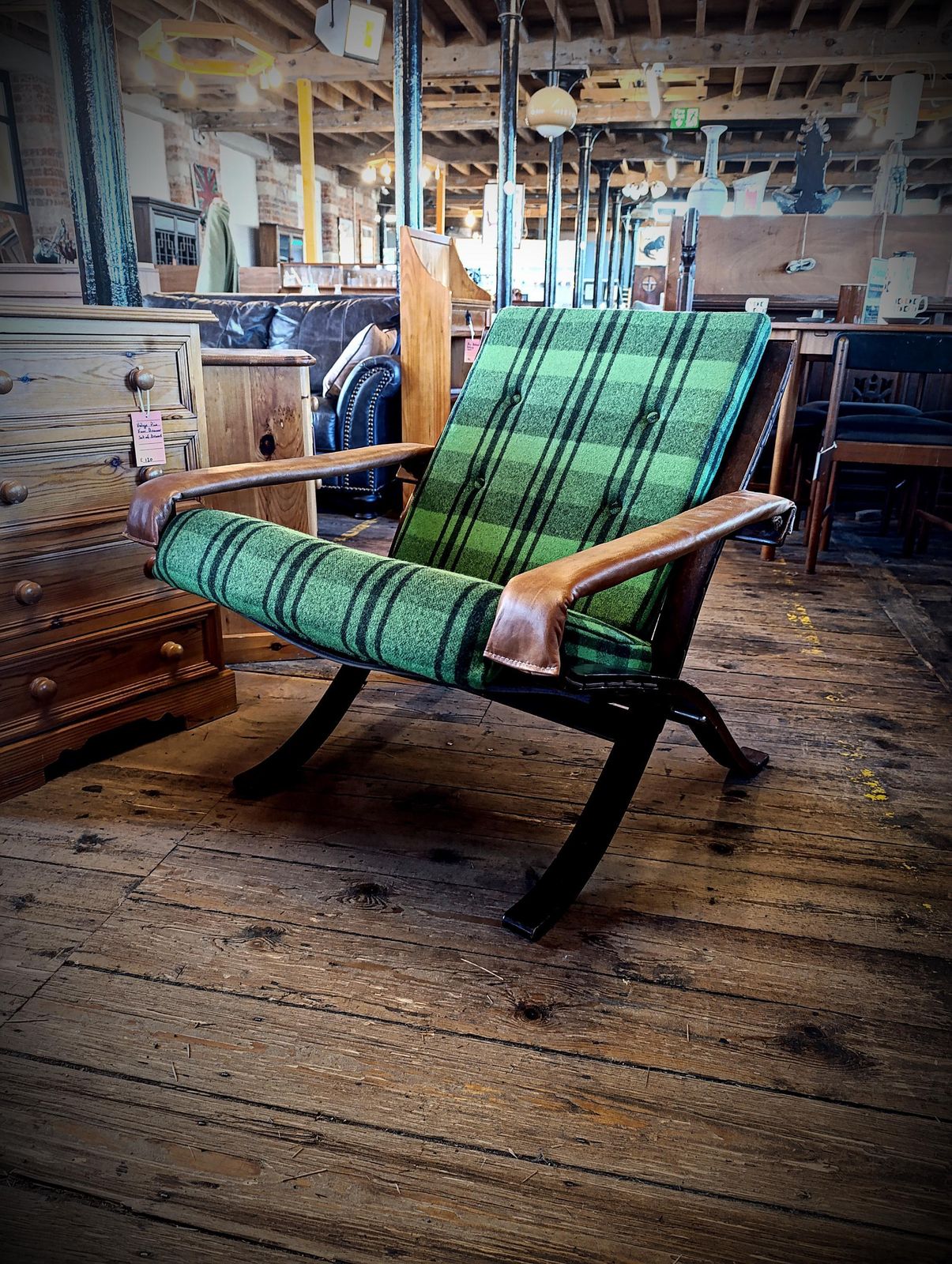 Rare 1960s Ingmar Relling “Flex Safari” Folding Chair In Rosewood | Westnofa | Norwegian Modernism photo furniture