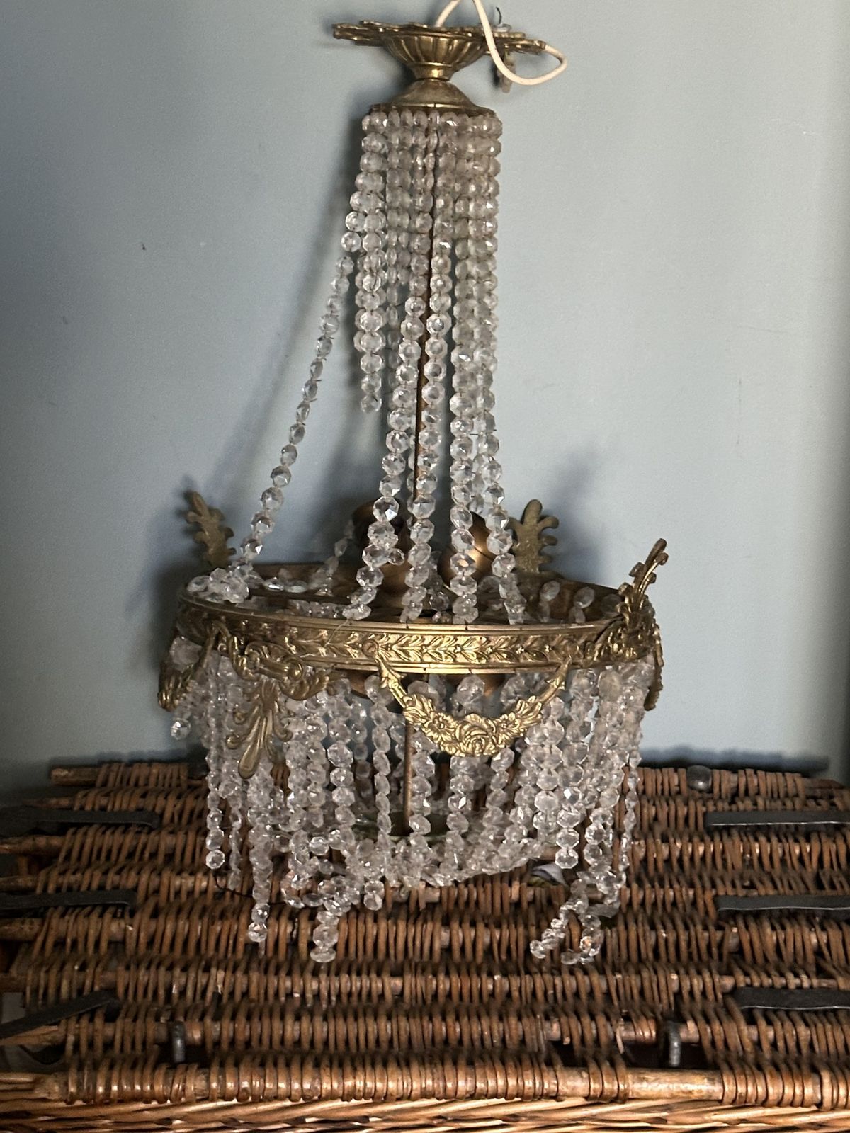 Louis XVI Or French Empire Style "Hot Air Balloon" Chandelier photo 700.0