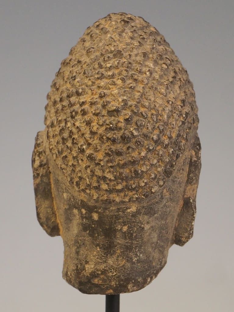 A Stucco Buddha Head Fragment photo 245.0
